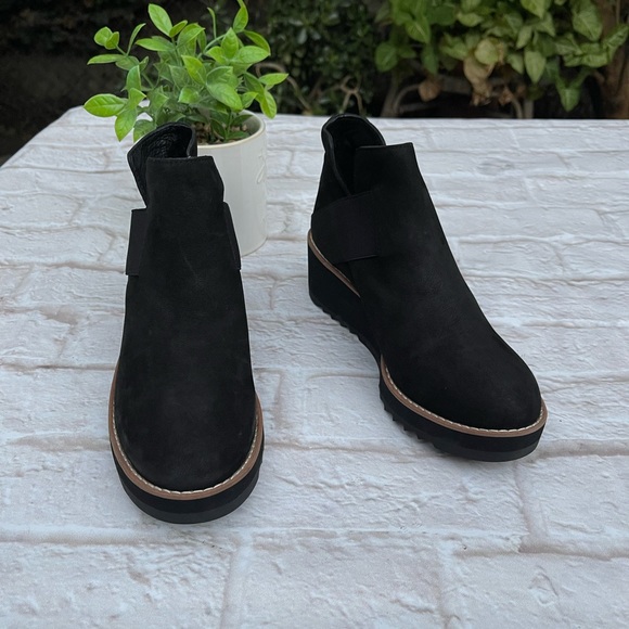 Eileen Fisher Lark wedge heel booties women’s size 5.5 - Picture 10 of 11